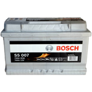 Автомобільний акумулятор Bosch 74Аh Єв (-/+) S5007 (750EN) (0 092 S50 070) ТОП в Рівному