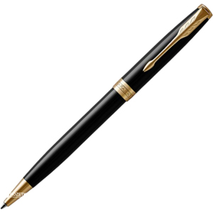 Ручка кулькова Parker Sonnet 17 Black Lacquer GT BP Чорна Чорний корпус (86 032) ТОП в Рівному