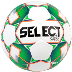 М'яч футзальний Select Futsal Attack New (046) №4 White-Green (5703543187102) ТОП в Рівному