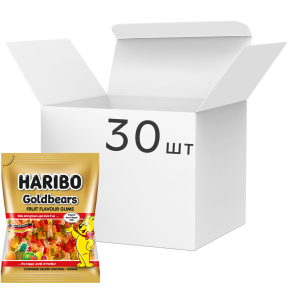 Упаковка конфет жевательных HARIBO Gold bears 80 г х 30 шт (9002975308397) лучшая модель в Ровно
