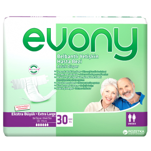 Підгузки для дорослих Evony 4 Extra Large 30 шт (8690536804092) в Рівному