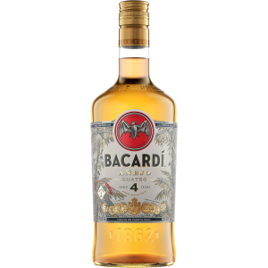 Ром Bacardi Anejo Cuatro 4 роки витримки 0.7 л 40% (7610113001417)