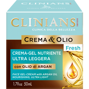 Крем-гель Clinians Argan Crema & Olio Fresh живильний ультра-легкий з Аргановим маслом 50 мл (8003510030088) рейтинг