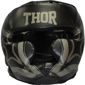 Боксерский шлем Thor 727 Cobra M Black (727 (Leather) BLK M) в Ровно