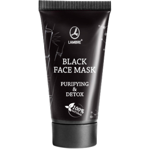 Маска Lambre Black face mask Багатофункціональна очищувальна з детокс і матуючим ефектом 40 мл (3760183769992) ТОП в Рівному