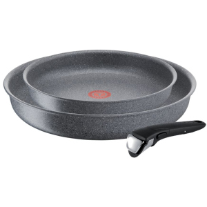 Набір сковорідок Tefal Ingenio Mineralia Force 22 та 26 см + знімна ручка (L6829072) рейтинг