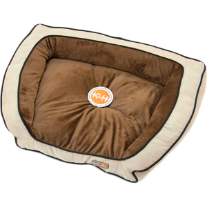 хороша модель Лежак для собак K&H Pet Products Bolster Couch 76х53.5x18 см Коричневий (7311) (655199073115)