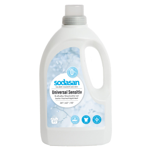 Органическое жидкое средство для стирки Sodasan Universal Sensitiv Bright&White 1.5 л (4019886015714)