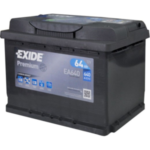 Автомобільний акумулятор Exide Premium 6СТ-64 (EA640) 64 Аг (-/+) Euro 640 А (EA640) краща модель в Рівному