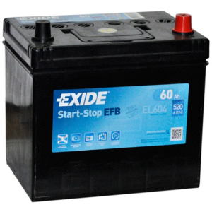 Автомобільний акумулятор Exide EFB 6СТ-60 (EL604) 60 Ач (-/+) Asia 520 А (EL604) в Рівному