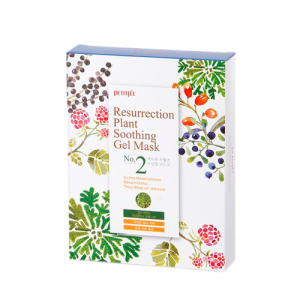 Зволожуюча маска для обличчя Petitfee Resurrection Plant Soothing Gel Mask 10 х 30 г (8809508850092) ТОП в Рівному