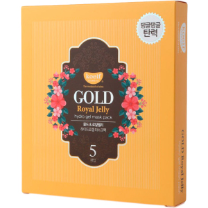 Гідрогелева маска для обличчя із золотом Koelf Gold & Royal Jelly Mask 5 х 30 г (8809239802582) краща модель в Рівному