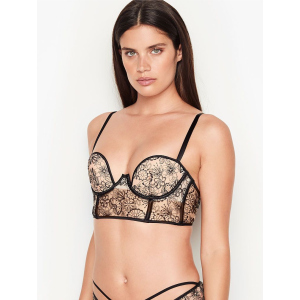 Бюстье Victoria's Secret 721458707 32C Бежевий/Чорний (1159751853) краща модель в Рівному