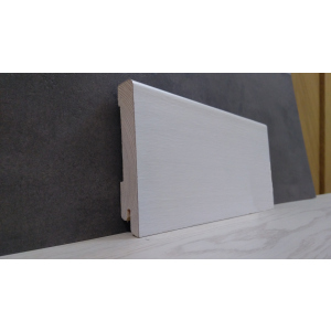 Плинтус деревянный шпонированный Kluchuk White Plinth Модерн 100х19х2200 Белый KLW06 надежный