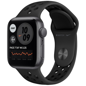 Смарт-часы Apple Watch SE Nike GPS 40mm Space Gray Aluminum Case with Anthracite/Black Nike Sport Band (MYYF2UL/A) лучшая модель в Ровно