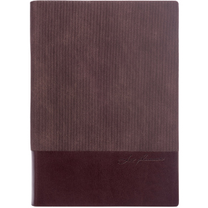 Щоденник недатований Leo Planner Velvet A5 PU 352 сторінки Коричневий (252033) в Рівному