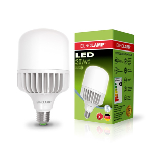 Світлодіодна лампа (LED) Eurolamp 30W Е27 6500K (LED-HP-30276) краща модель в Рівному