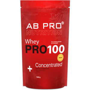 Протеин AB PRO PRO 100 Whey Concentrated 1000 г Chocolate (PRO1000ABCH39) в Ровно