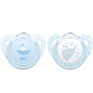 Пустышка для сна Nuk Baby Blue 0-6 мес 2 шт Голубая (4008600275046) в Ровно