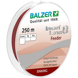 хороша модель Шнур Balzer Iron Line Feeder 8x 250 м 0.10 мм 8.1 кг Dark Red (12668110)