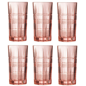 Набір склянок Luminarc Даллас Рожевий 6 х 380 мл (P9164/1) краща модель в Рівному