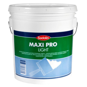 Легка шпаклівка для внутрішніх робіт Sadolin Maxi Pro Light Білий 17 л ТОП в Рівному