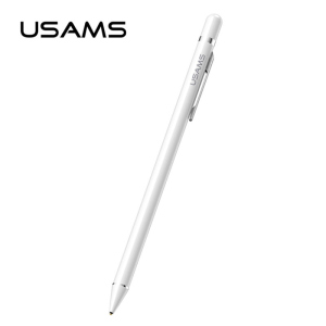 хорошая модель Стилус универсальный для телефона смартфона планшета USAMS Touch Screen Stylus Pen With clip US-ZB057 White (US-ZB057)