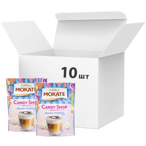 Упаковка растворимого кофейного напитка Мokate Candy Shop Latte Italian Truffles 10 шт по 110 г (26.073) (5900649068056) лучшая модель в Ровно