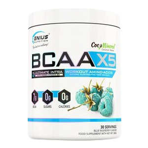 Амінокислота Genius Nutrition BCAA-X5 360 г Блакитна малина (5406820187511)