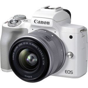 Фотоаппарат Canon EOS M50 Mark II + 15-45 IS STM Kit White (4729C028) Официальная гарантия!