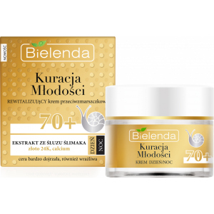 Крем для обличчя Bielenda Gold 24к Інтенсивно, що відновлює проти зморшок 70+ 50 мл (5902169030582) в Рівному