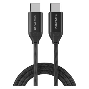 Кабель Promate ThunderLink-C20+ USB Type-C/USB Type-C 100W PD 1.5 м Black (thunderlink-c20+.black) лучшая модель в Ровно