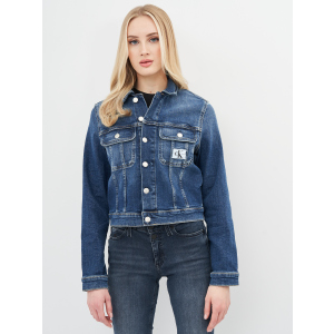 Джинсова куртка Calvin Klein Jeans Cropped 90'S Denim Jacket J20J215381-1BJ S Denim Dark (8719853611180) ТОП в Рівному