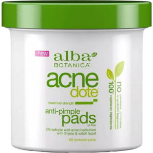 Противовоспалительные пады Alba Botanica AcneDote с анти-акне эффектом 60 шт (724742009717)