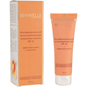 Крем Ninelle Barcelona Antioxidant Focus 25+ денний Зволоження та захист SPF-15 багатофункціональний 50 мл (8435328113460) краща модель в Рівному