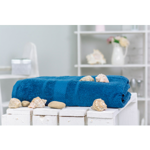 Банное полотенце MirSon №5015 SoftNess Blueberry 70x140 см (2200003182293) ТОП в Ровно