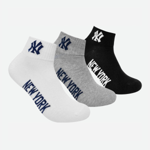 Шкарпетки New York Yankees 3 pk Quarter 15100003-1003 43-46 р 3 пари Чорний/Білий/Сірий (8718984009330) рейтинг