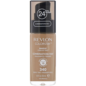 Тональний крем Revlon ColorStay комбінована та жирна шкіра з дозатором 340 Early Tan 30 мл (309974700122) краща модель в Рівному