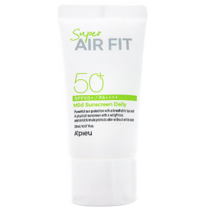 Сонцезахисний крем Super Air Fit Mild Sunscreen Daily SPF50+ PA++++ 50 мл (8809643530521) надійний