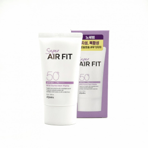 Сонцезахисний матовий крем A'pieu Super Air Fit Mild Sunscreen Matte SPF50+ PA++++ 80 мл (8809643530552) ТОП в Рівному