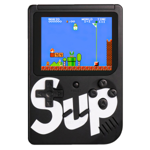 Портативна ігрова ретро приставка Sup 400 Game Box 8bit Black краща модель в Рівному