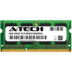 Оперативна пам'ять A-Tech 4GB DDR3-1066 (PC3-8500) SODIMM 2Rx8 (AT4G1D3S1066ND8N15V) в Рівному