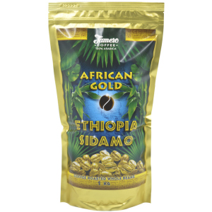 купити Кава в зернах свіжообсмажена Jamero Арабіка Ефіопія Сідамо серія Золото Африки 1 кг (4820204152451)