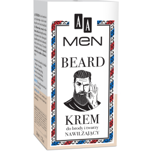 Крем для обличчя та бороди AA Cosmetics Men Beard Зволожуючий 50 мл (5900116054483)