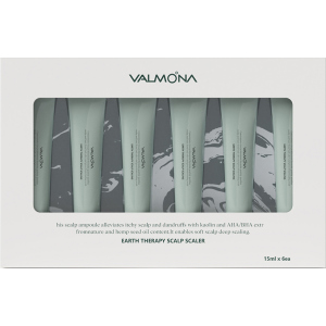 Сыворотка для кожи головы очищающая Valmona Earth Therapy Scalp Scaler 15 мл x 6 шт (8802929006154)