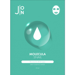 Тканинна маска для обличчя J:ON Муравейний равликовий Molecula Snail Daily Essence Mask 10шт x 23 мл (8809175177560)