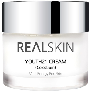 Крем для обличчя Real Skin Освітлення/Колострум Youth 21 Cream Colostrum 50 г (8809280350599) краща модель в Рівному