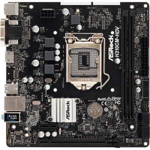 Материнська плата ASRock H310CM-HDV (s1151, Intel H310, PCI-Ex16)