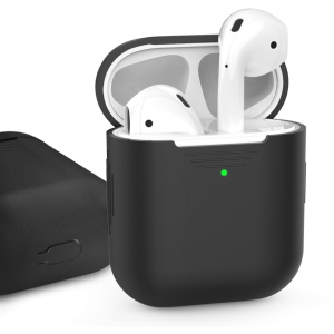 Класичний Силіконовий чохол AhaStyle для Apple AirPods Black (AHA-01020-BLK) ТОП в Рівному