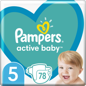 Подгузники Pampers Active Baby Размер 5 (Junior) 11-16 кг 78 шт (8001090950536) лучшая модель в Ровно